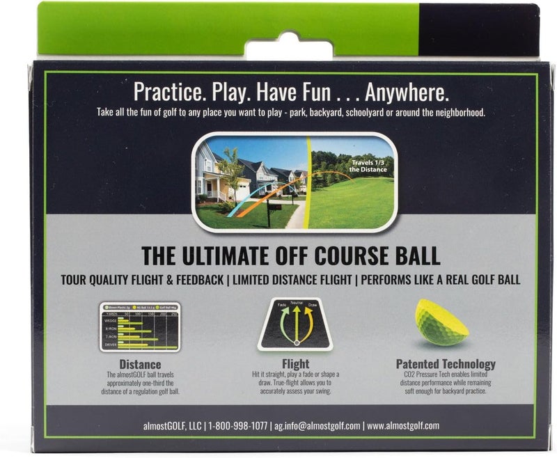 Almost Golf Limited Flight Practice Foam Golf Balls – Realistic Spin, Trajectory, & Accuracy Training - Image 2